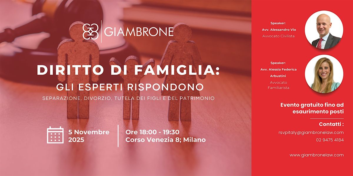 Diritto di Famiglia: Gli Esperti rispondono