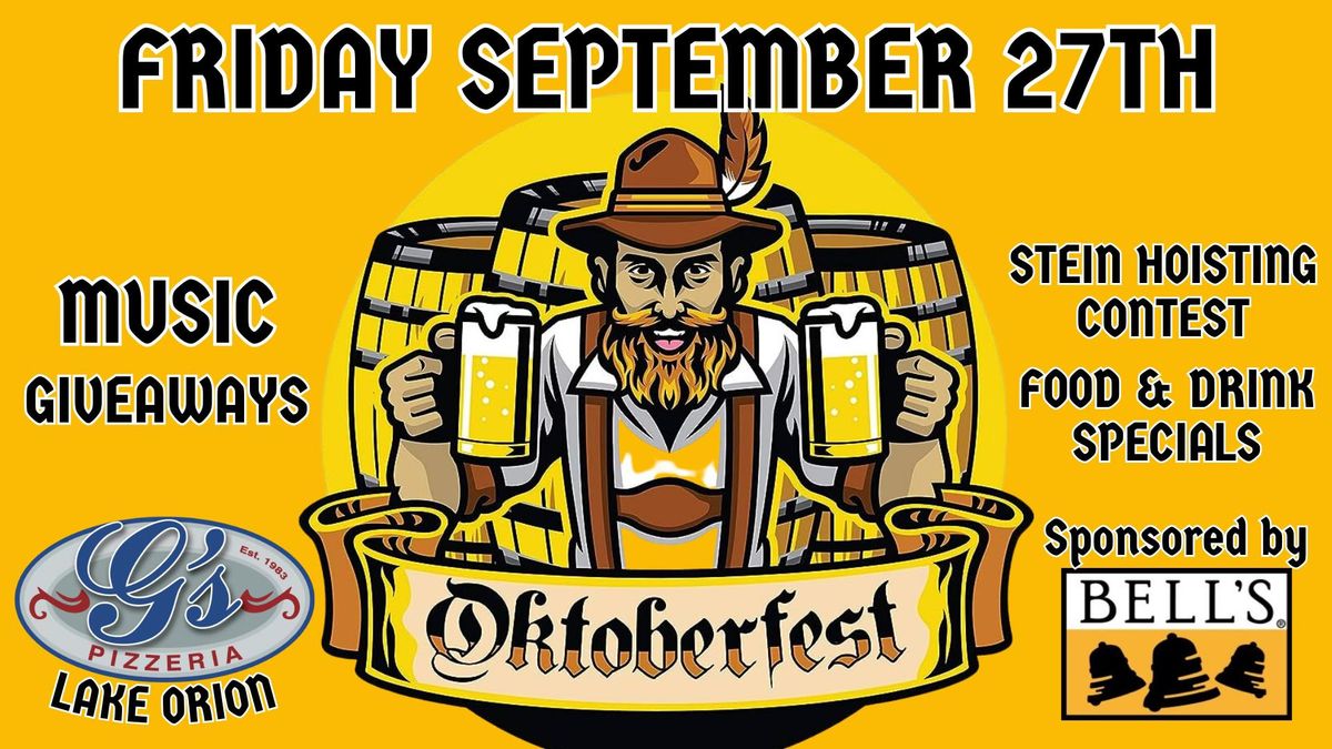 Oktoberfest Party at G's Pizzeria Lake Orion \ud83c\udf7b Sponsored by Bells Brewery