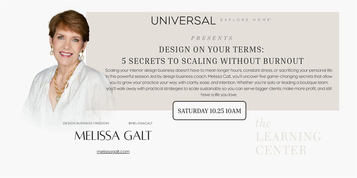 Design on Your Terms: 5 Secrets to Scaling Without Burnout