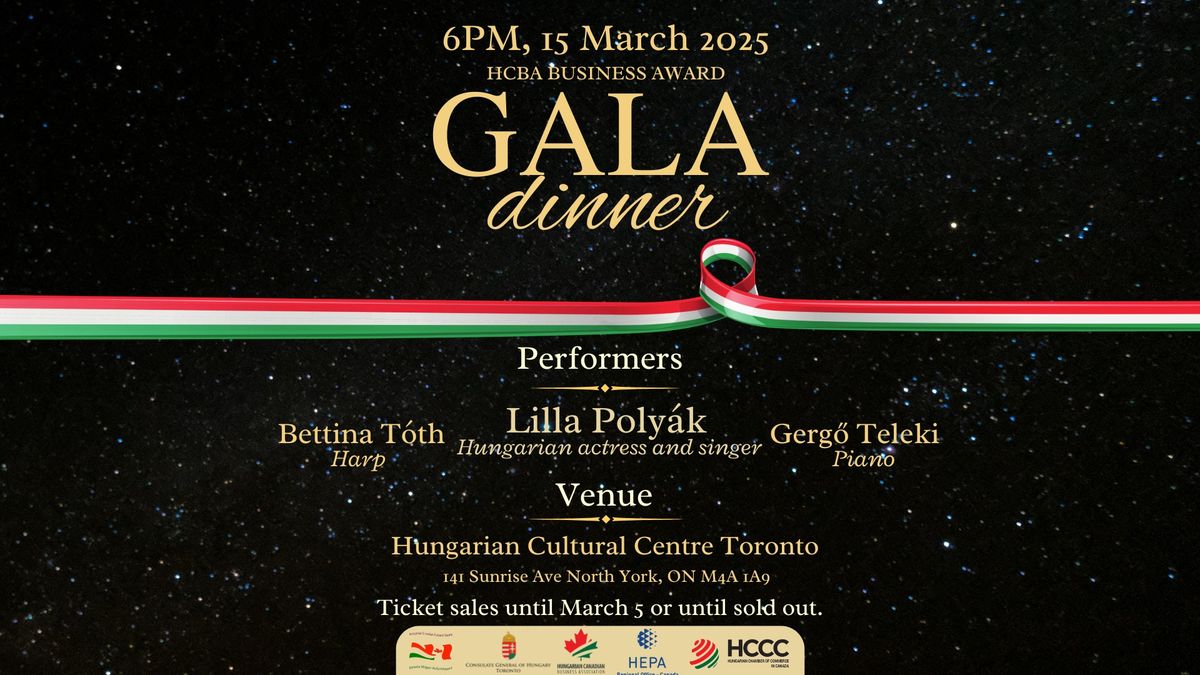 HCBA Business Award Gala Dinner - March 15