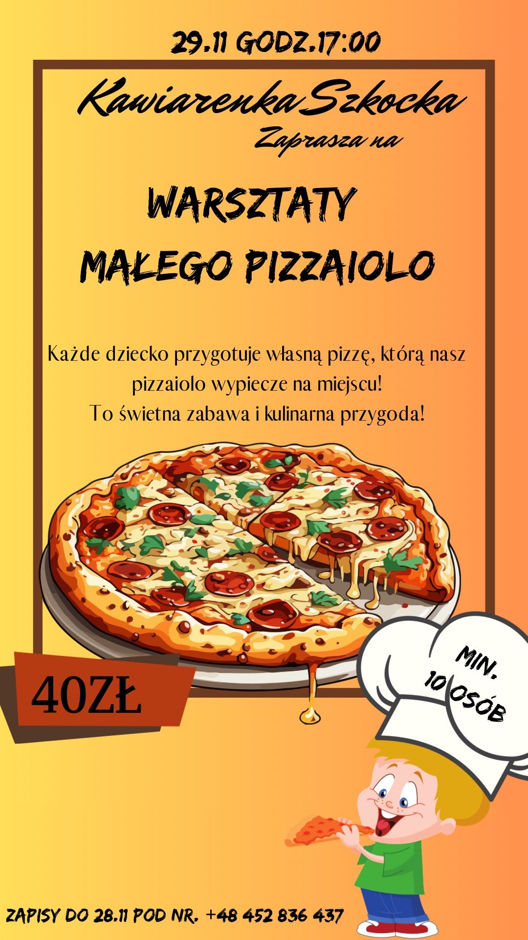 Warsztaty Ma\u0142ego Pizzaiolo