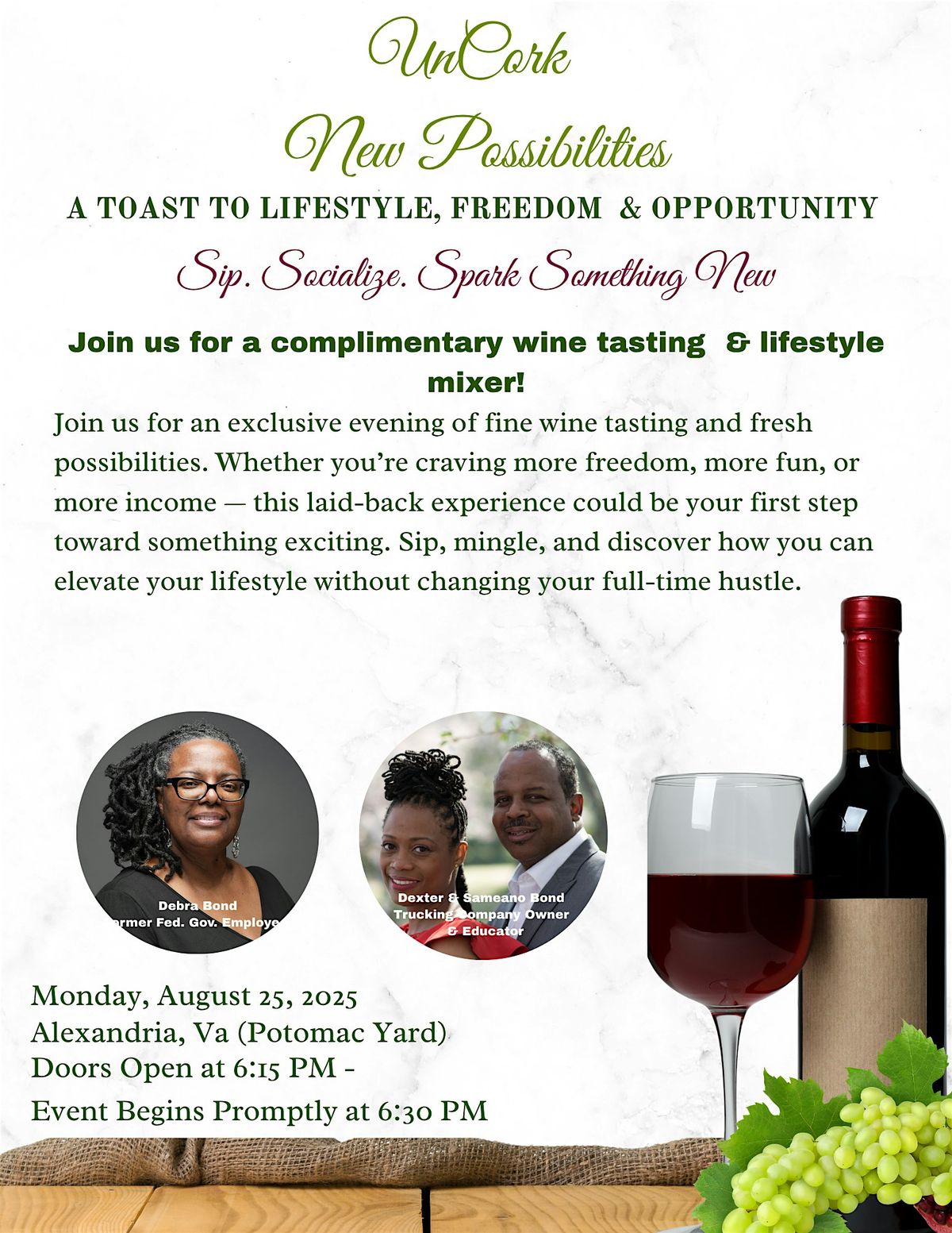 Uncork New Possibilities (Alexandria, VA)