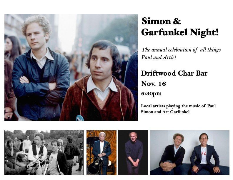 Simon and Garfunkel Tribute Night at Driftwood Char Bar