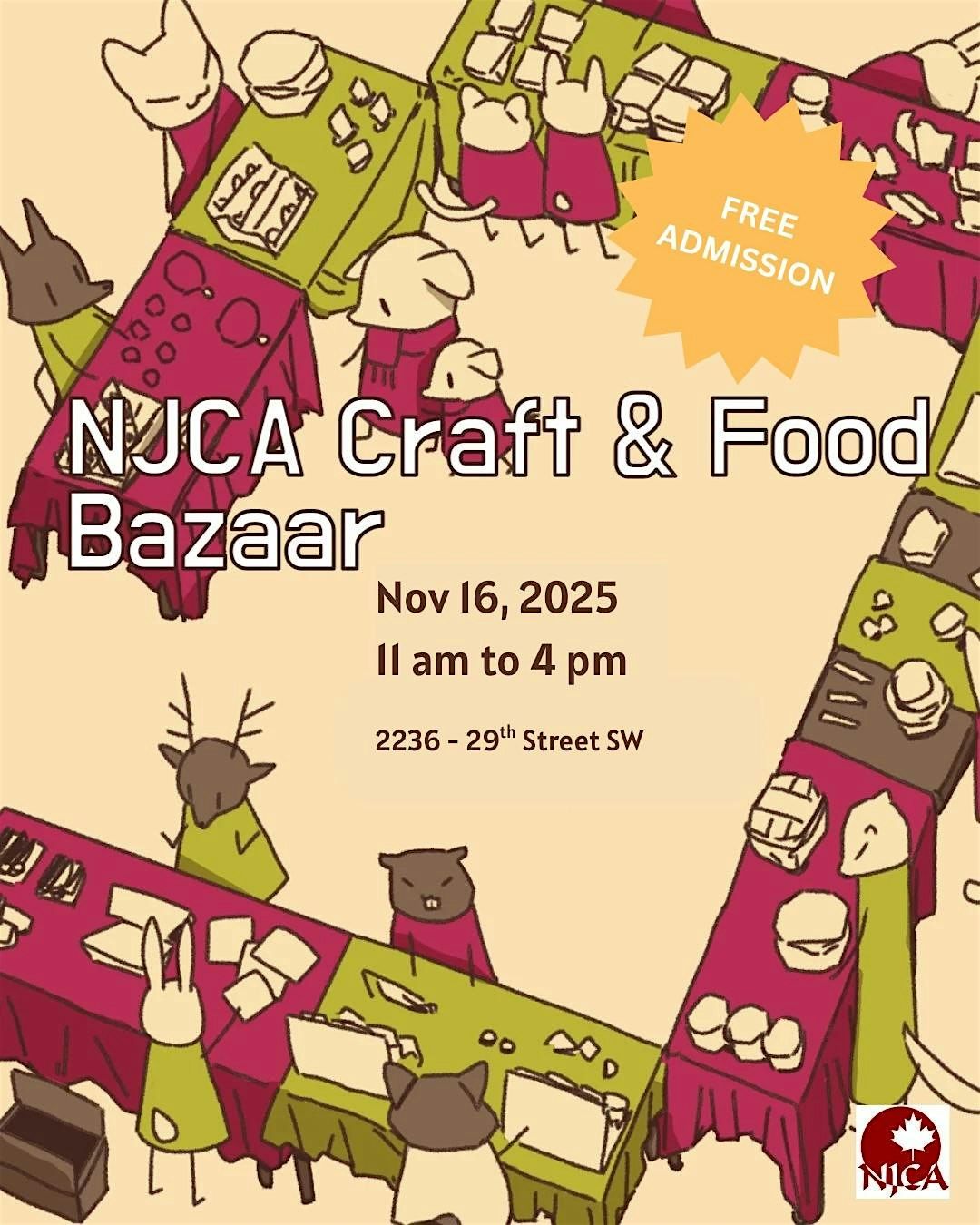 NJCA Craft & Food Bazaar 2025