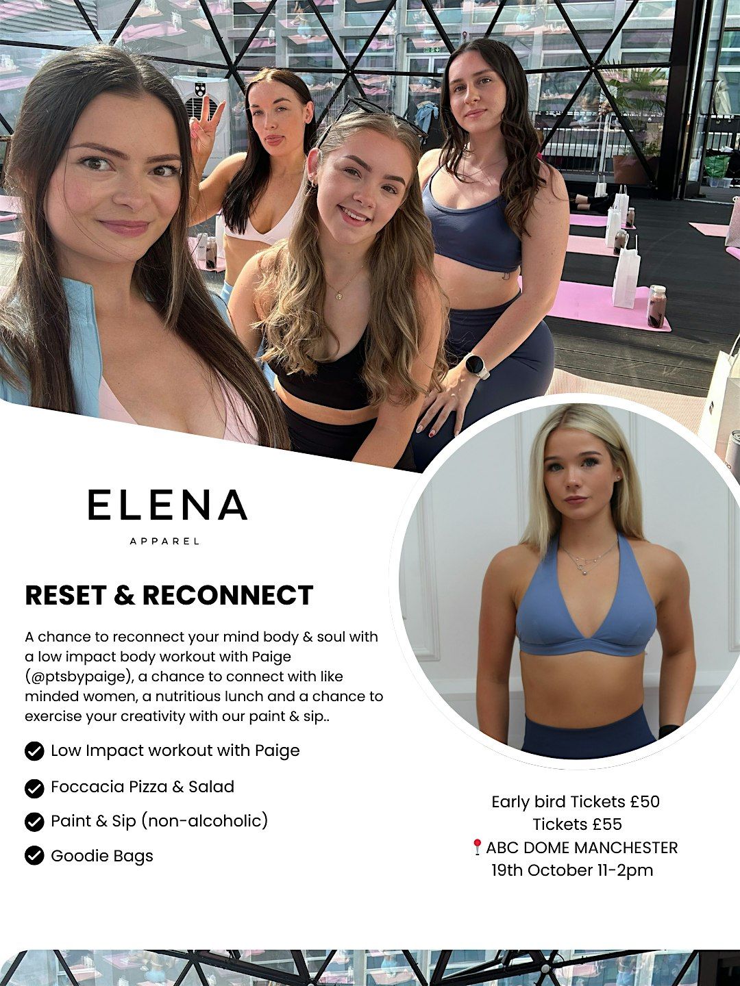 Womens Rooftop Autumn Reset & Reconect at the ABC Dome with Elena Apparel