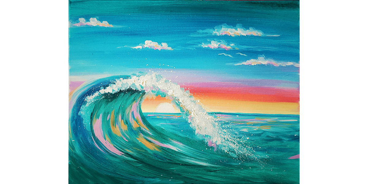 Colorful Wave - Paint and Sip in Phoenix | Classpop!\u2122