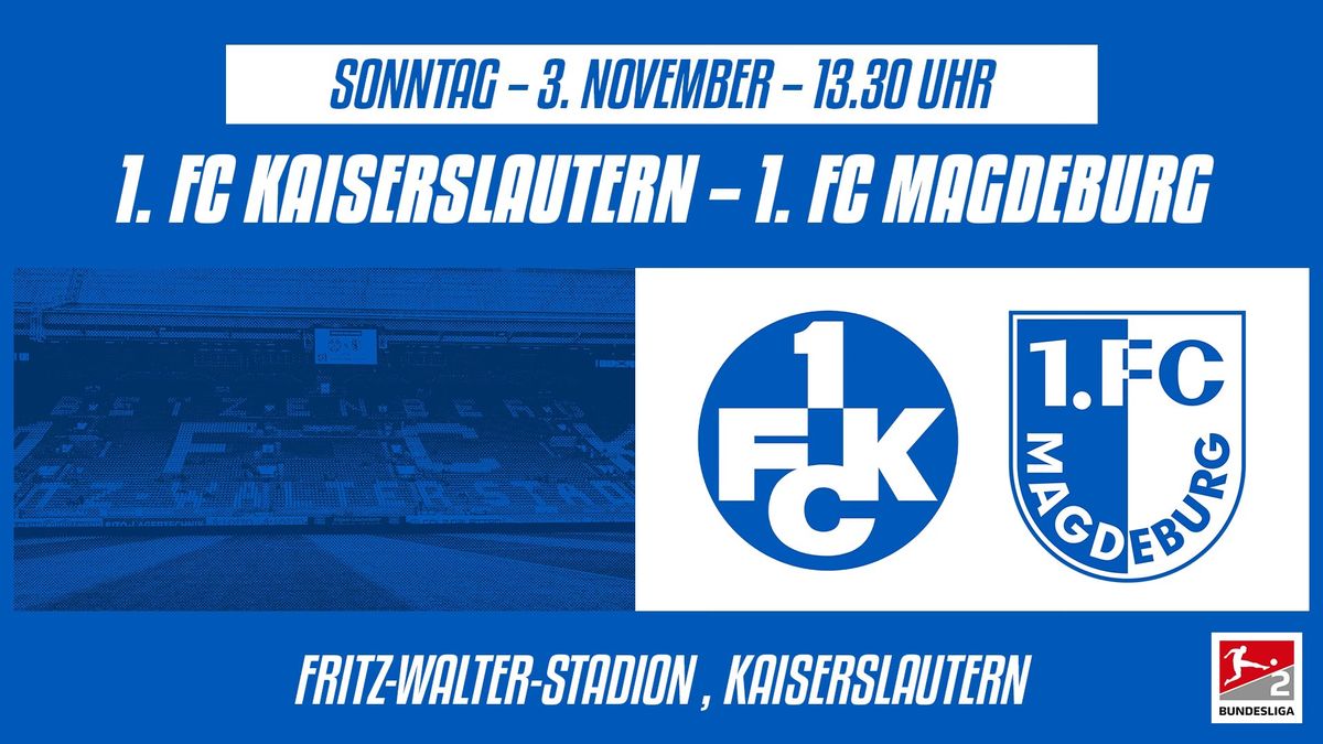 11. Spieltag: 1. FC Kaiserslautern - 1. FC Magdeburg