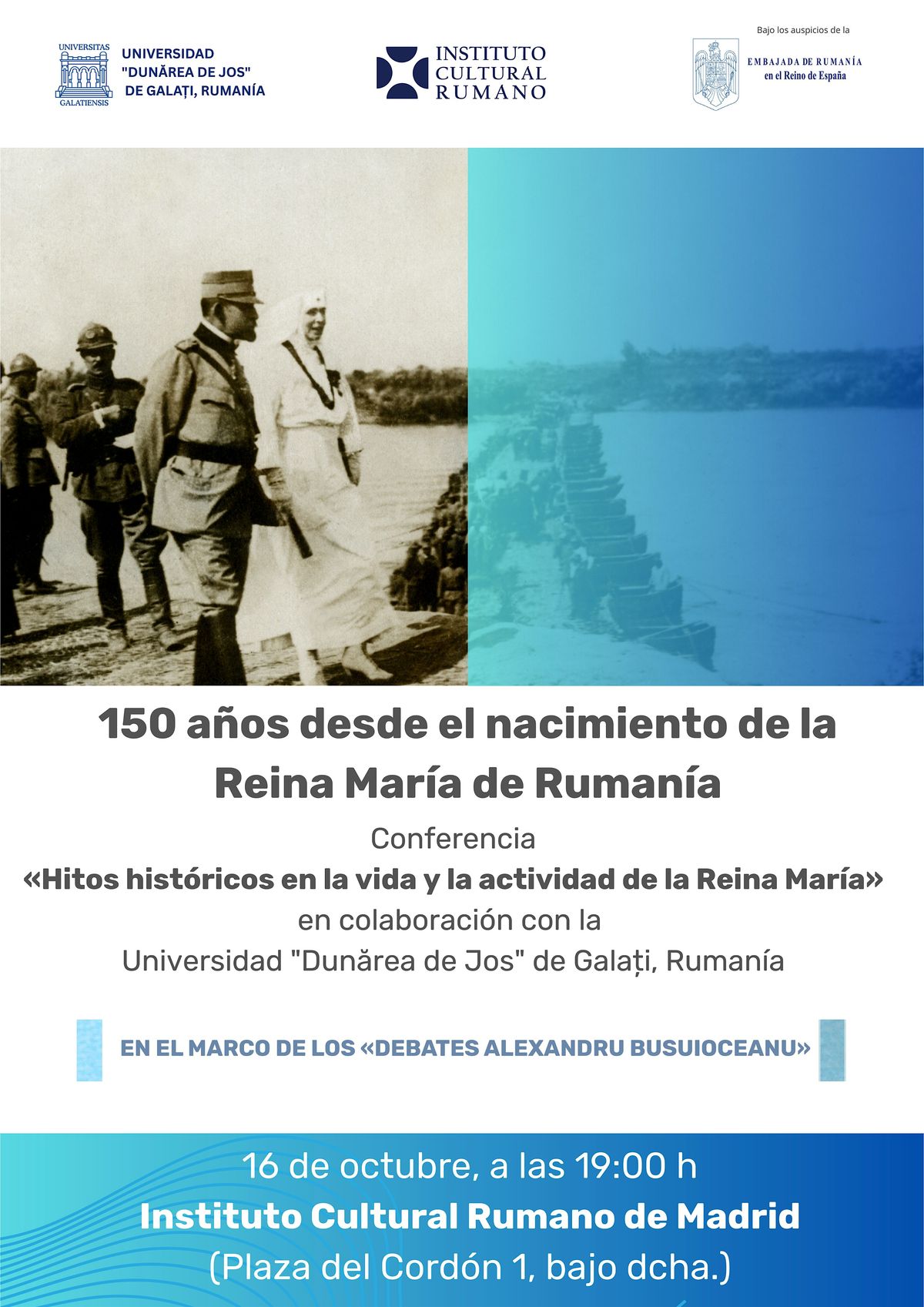 Hitos hist\u00f3ricos en la vida y la actividad de la Reina Maria de Ruman\u00eda