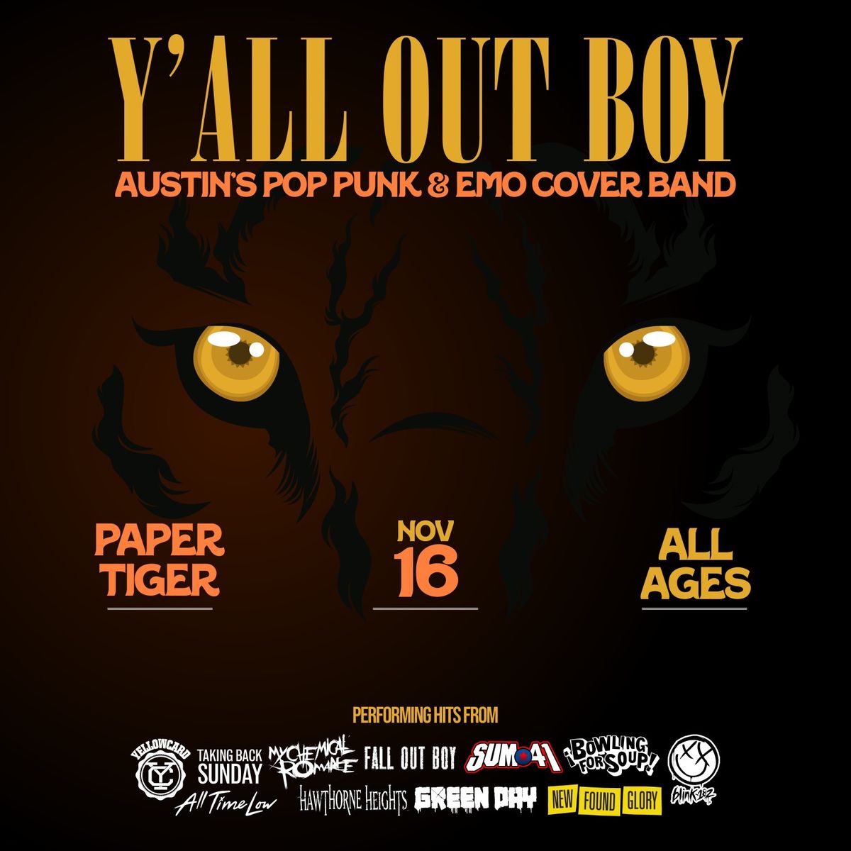 Y\u2019all Out Boy - Austin\u2019s Pop Punk & Emo Cover Band