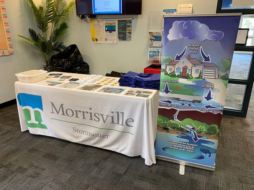 Morrisville Creek Week 2023 Education Booth at the Morrisville Cedar Fork Community Center