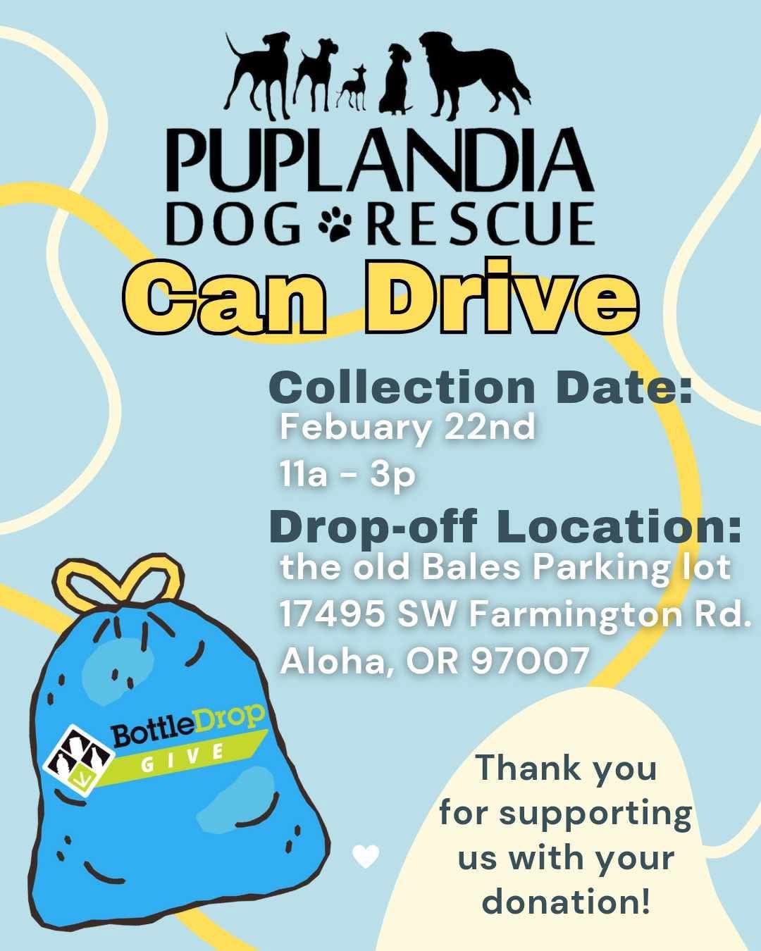 CAN DRIVE for Puplandia Dog Rescue