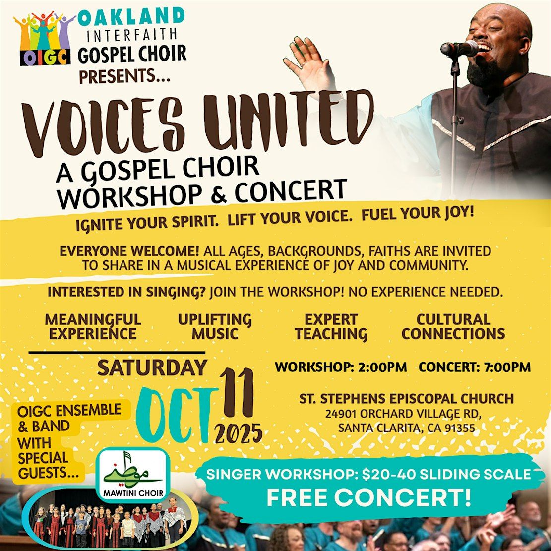 Voices United: Gospel Choir Workshop & Concert