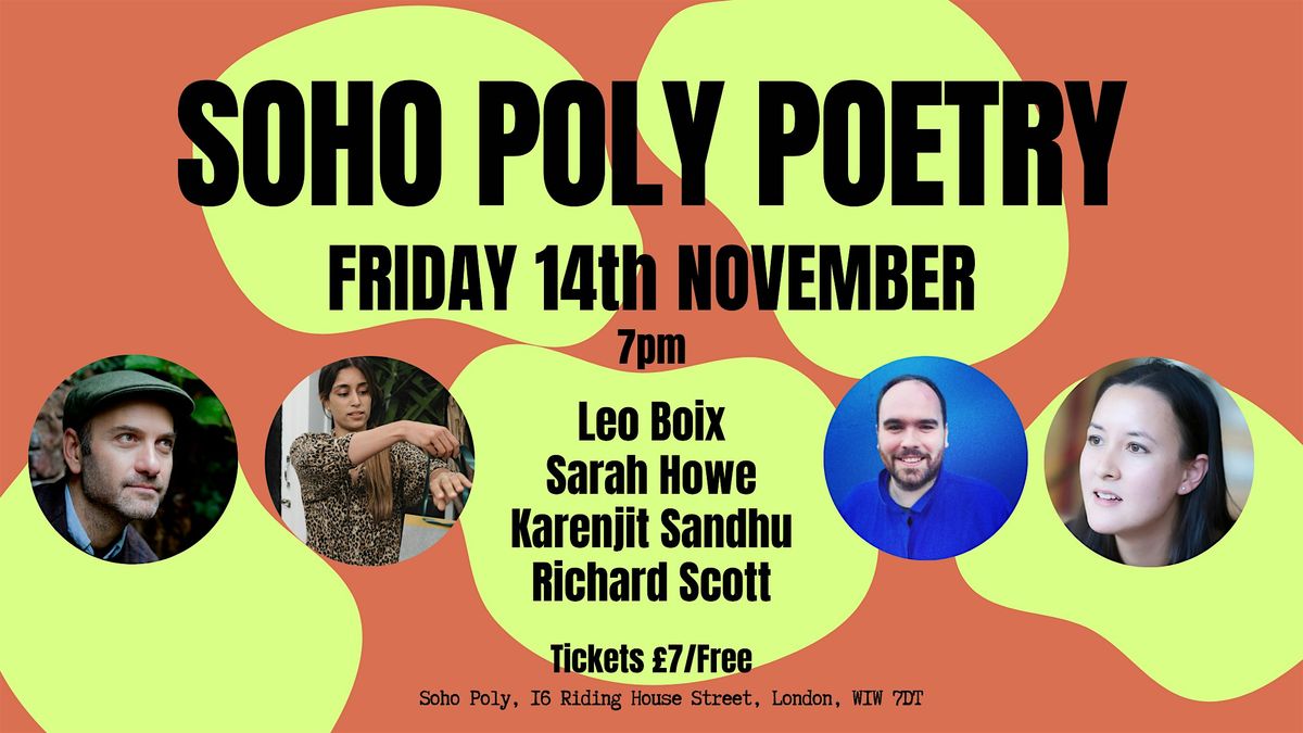 Soho Poly Poetry: Boix, Howe, Sandhu and Scott