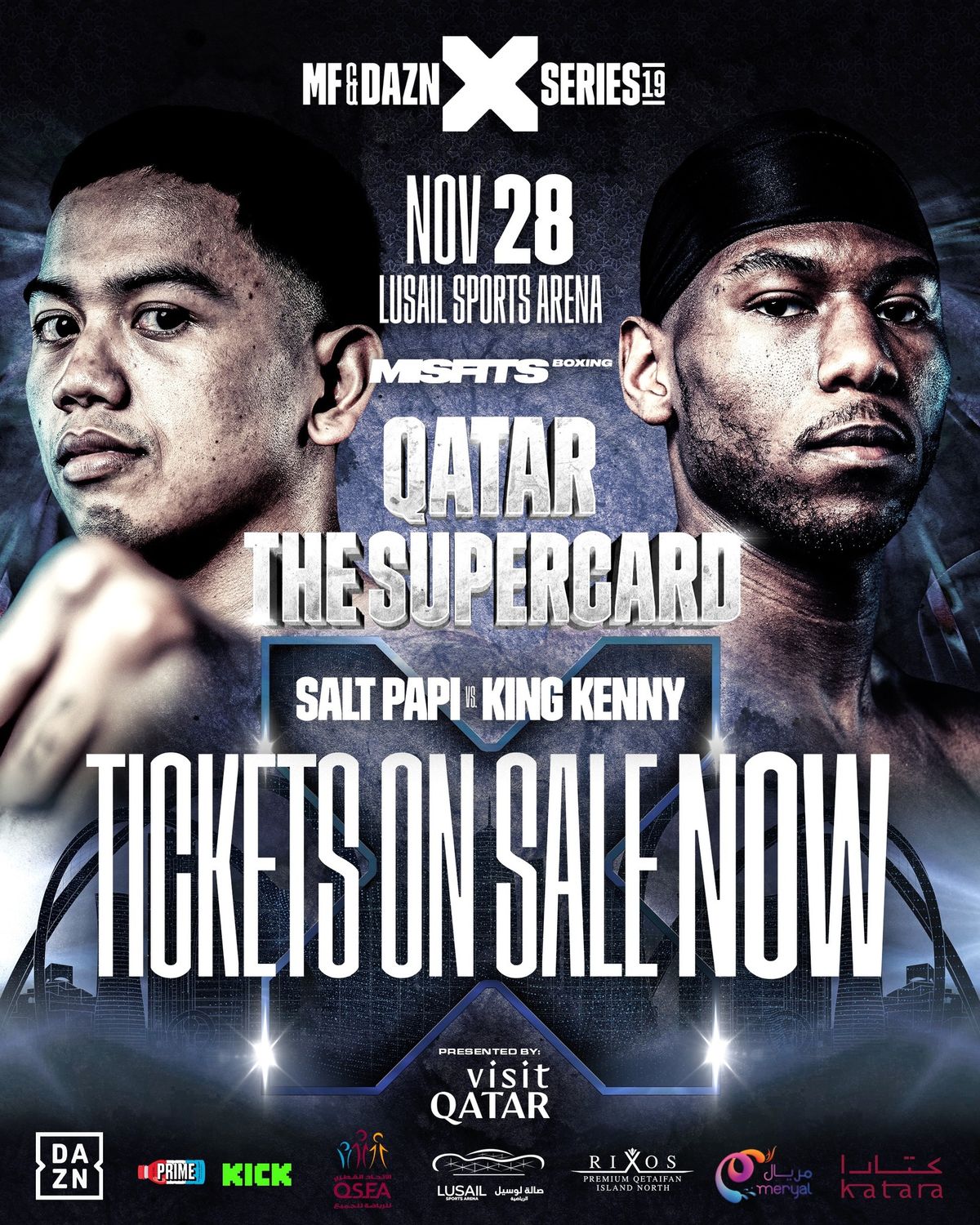 MISFITS & DAZN: X Series 19 Qatar: The super card. Presented by: Visit Qatar