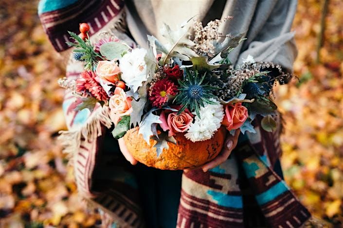 From Pumpkin to Pretty - fall flower arrangement workshop