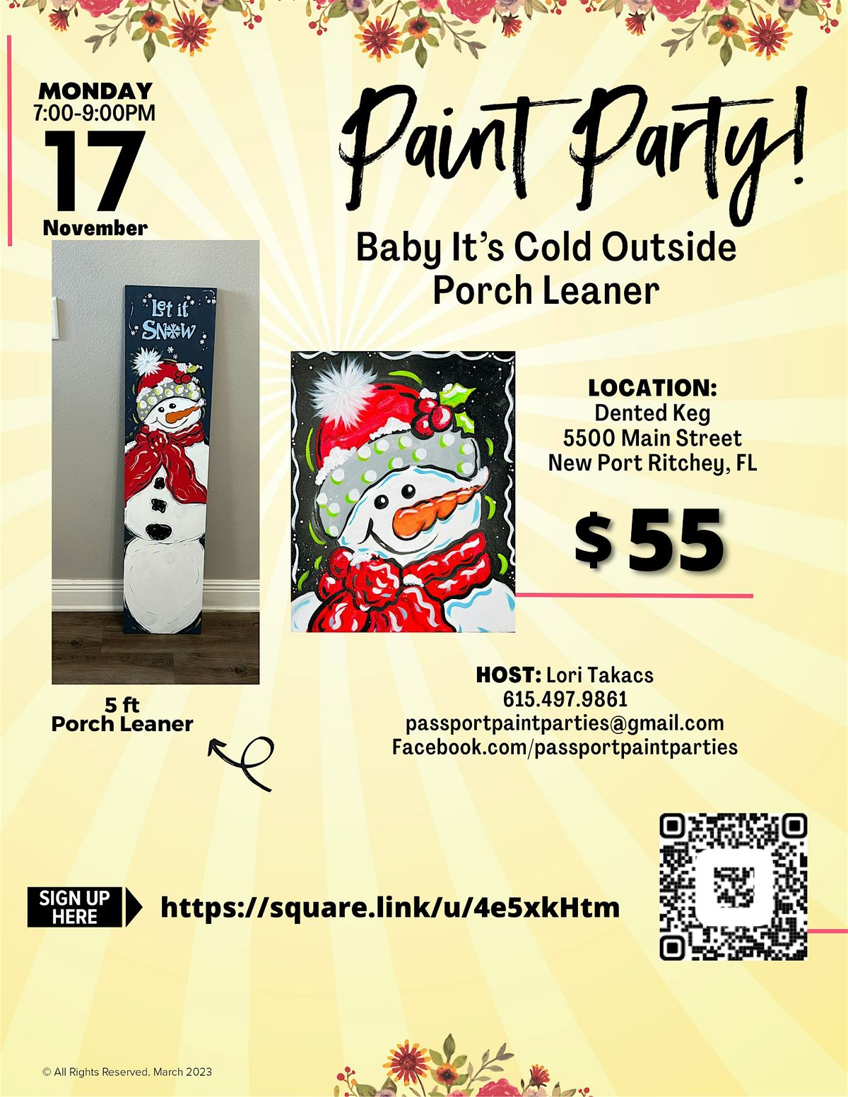 11.17.25 Baby It's Cold Outside Porch Leaner at Dented Keg