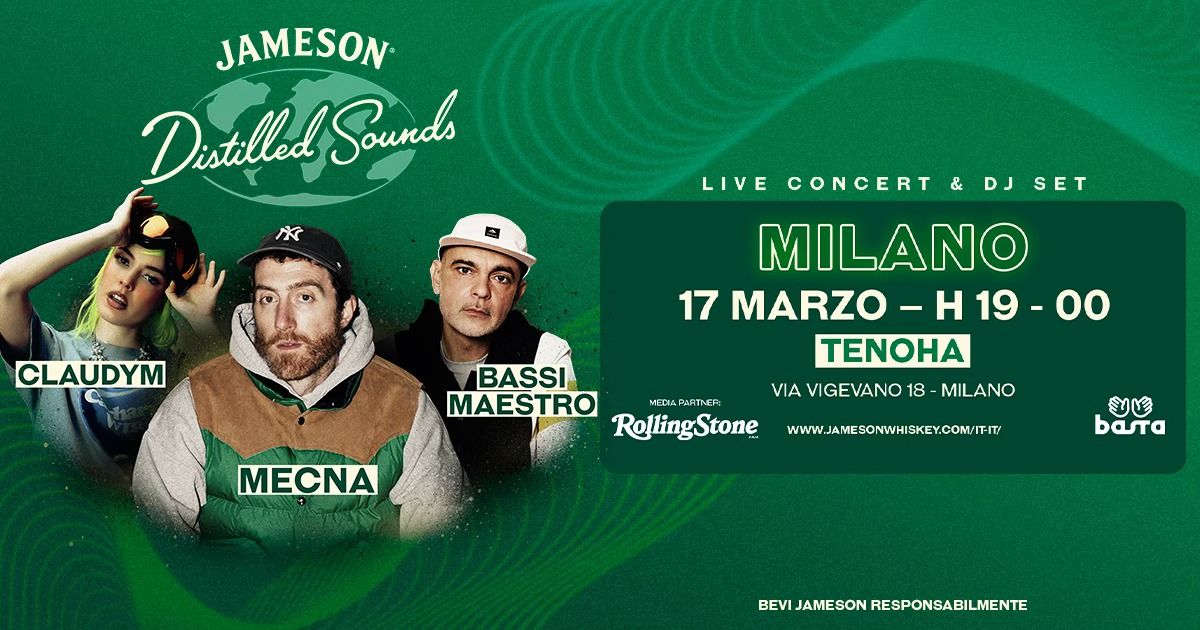 Jameson Distilled Sound \u2013 Mecna, Claudym e Bassi Maestro Live in Milan