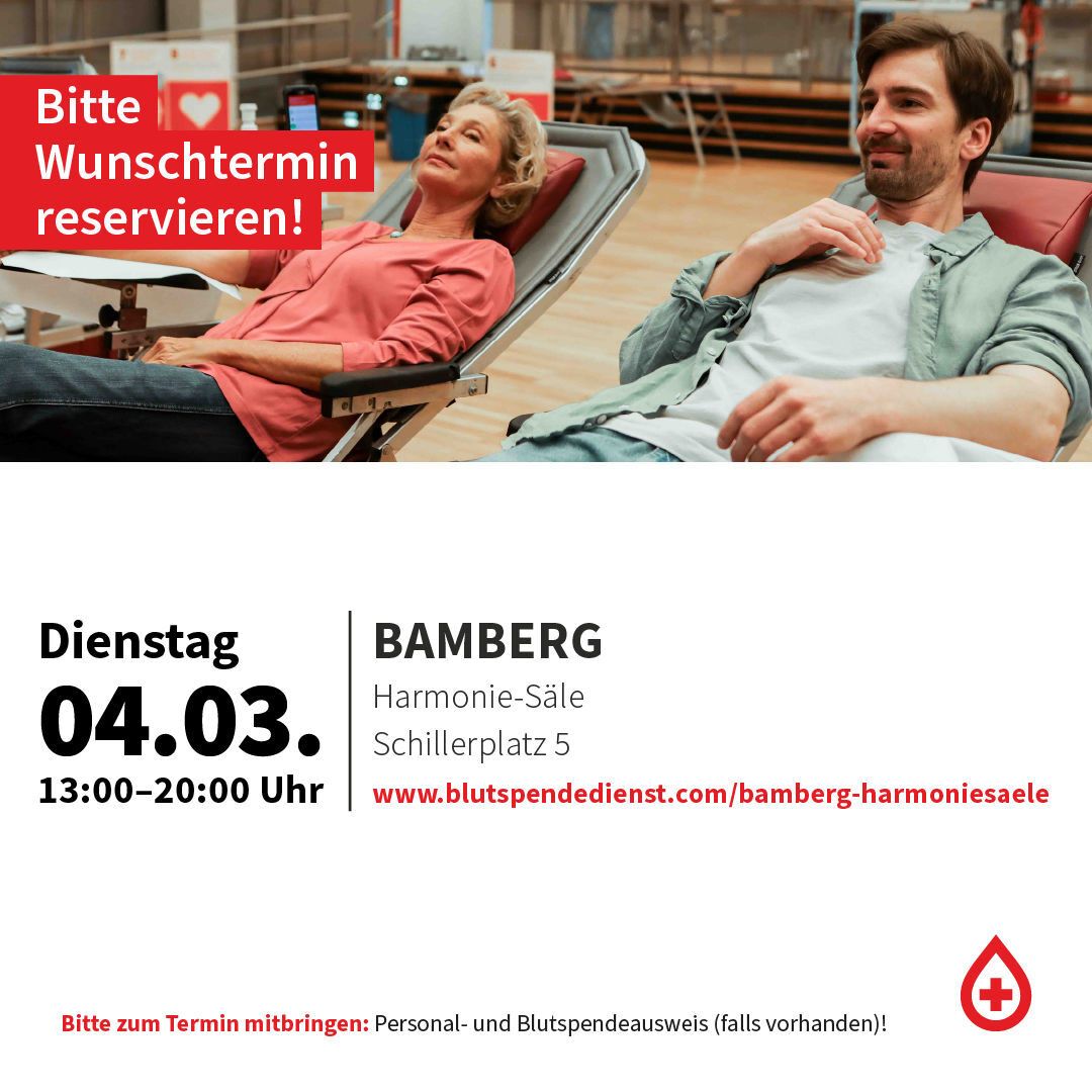 Blutspendetermin in Bamberg