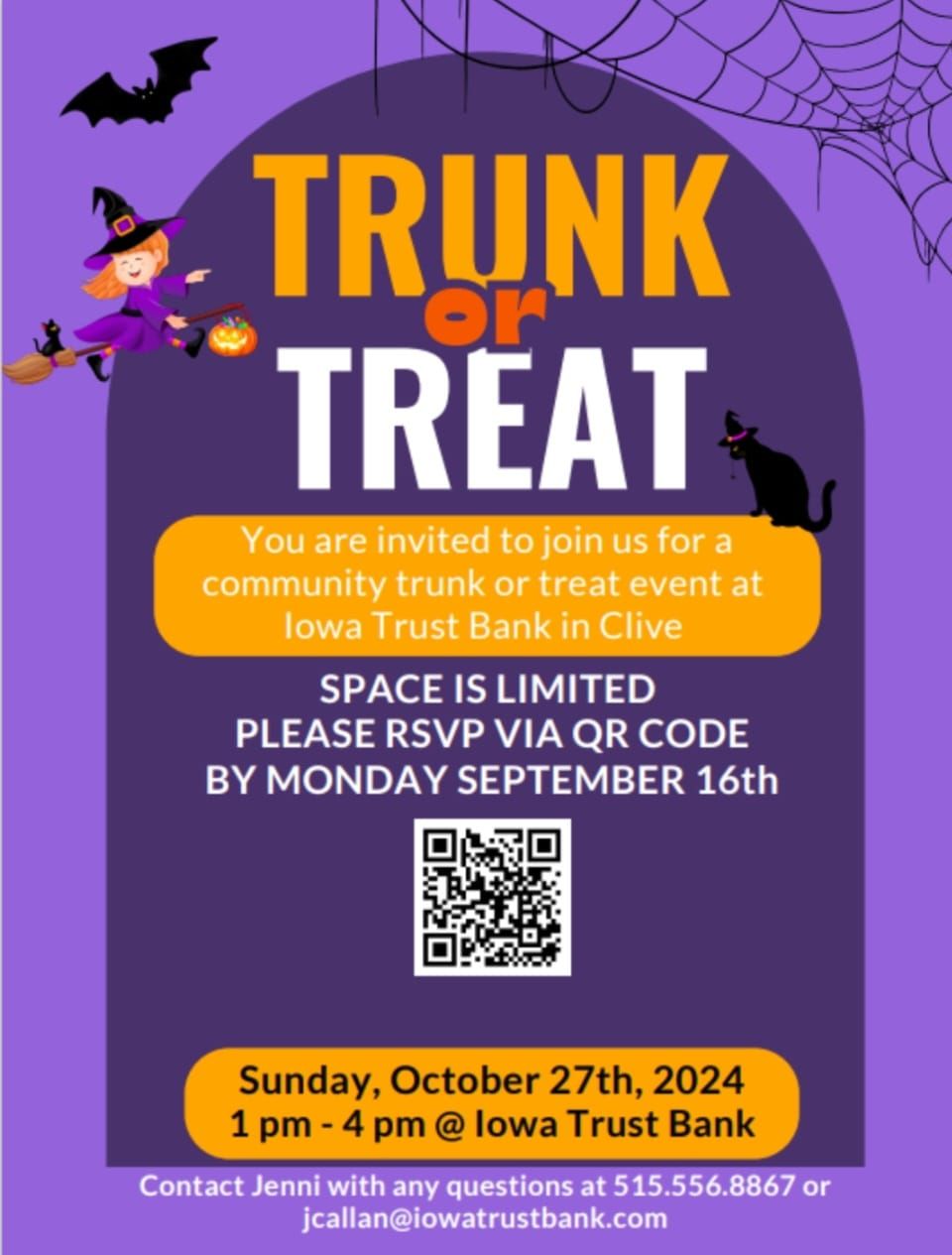 Iowa Trust Bank Trunk or Treat