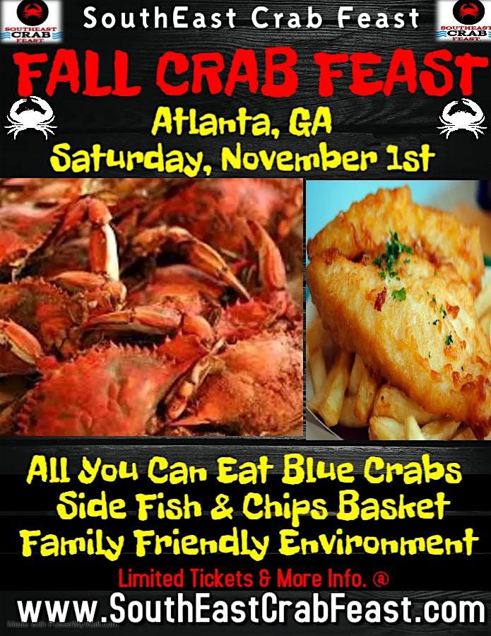 SouthEast Crab Feast (Fall)- Atlanta, GA