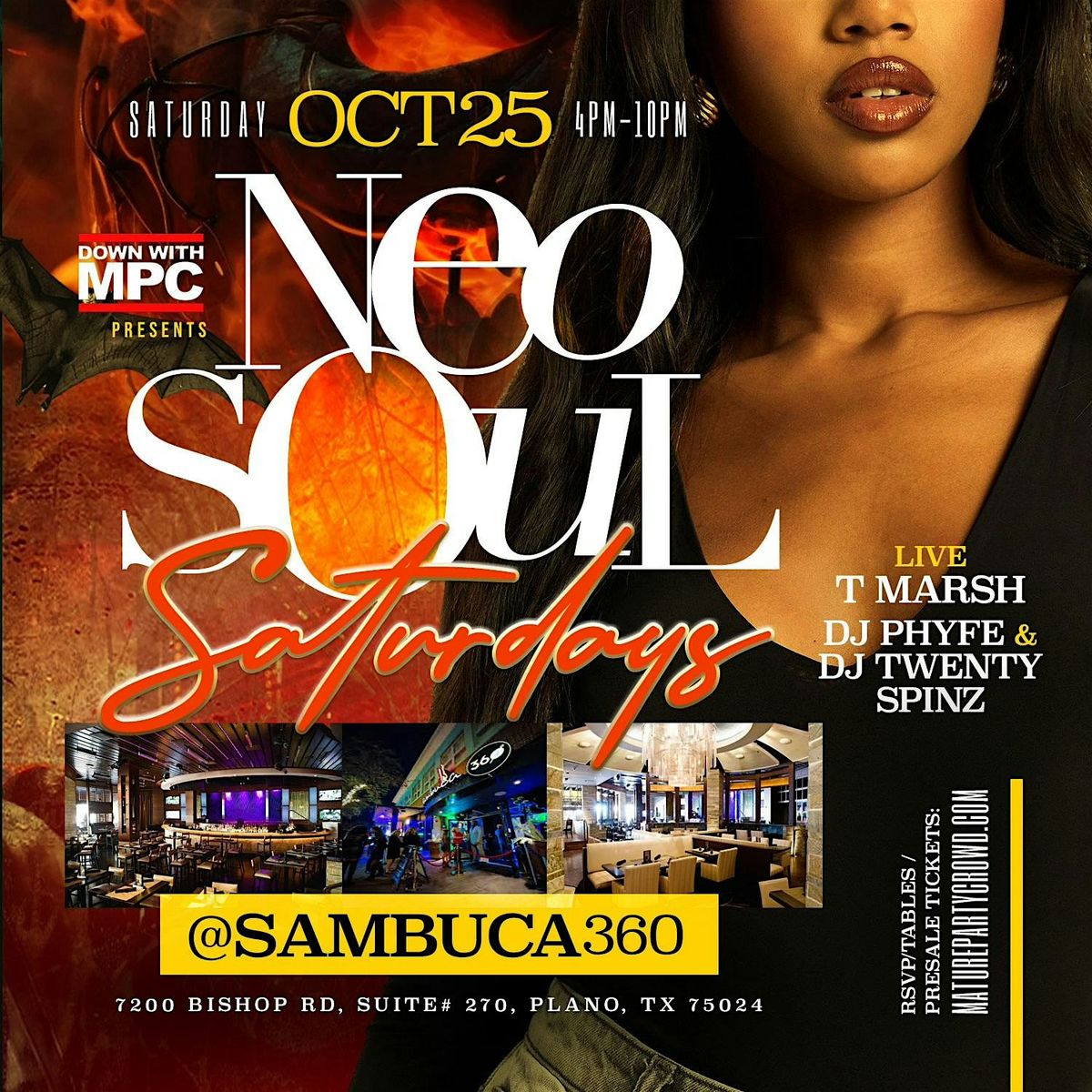 NEO SOUL "SATURDAYS" @ SAMBUCA 360