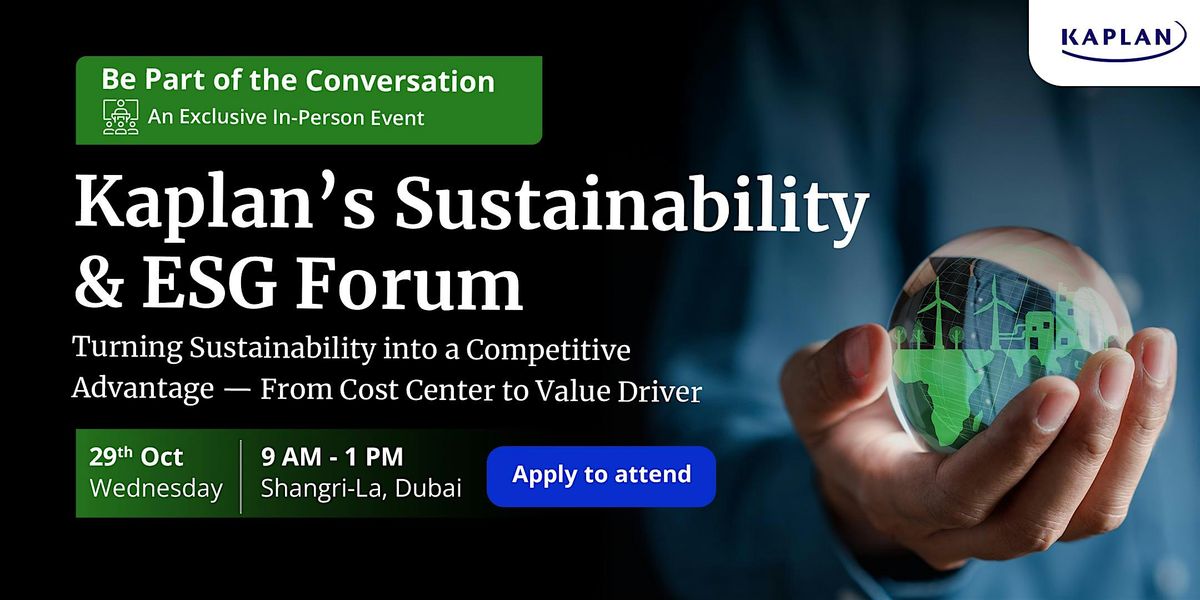 Kaplan Sustainability and ESG Forum
