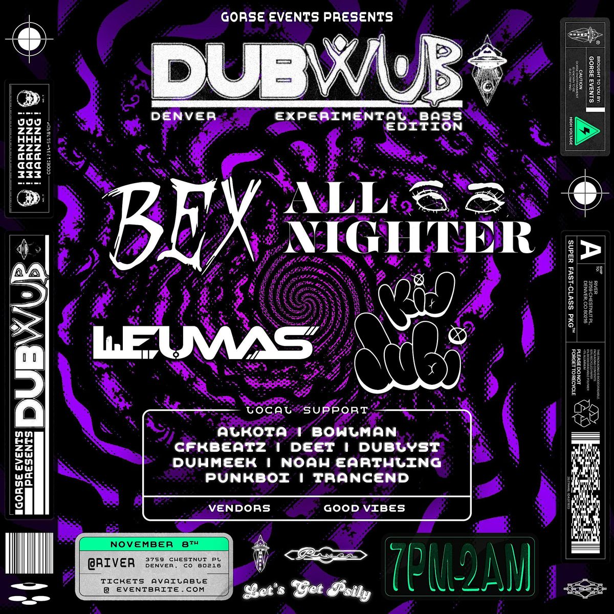 DUB WUB DENVER EXPERIMENTAL BASS NOVEMBER