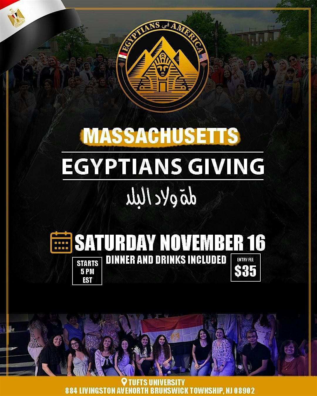 Egyptians \u0641\u064a America: Boston (Massachusetts) - Egyptians Giving