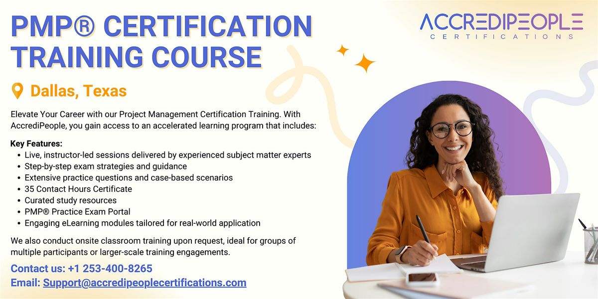 PMP\u00ae Certification Boot Camp \u2013 In-Person Training in Dallas,TX