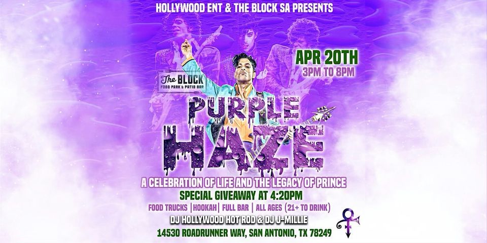 Purple Haze: The Life and Legacy of Prince: Live DJs, Themed Drink, Hookah, & Full Bar