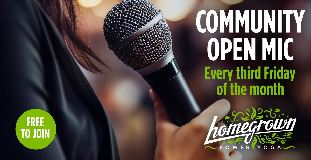 Community Open Mic \ud83c\udfa4