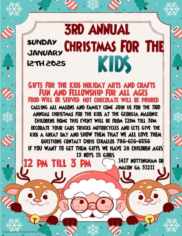 3RD ANNUAL CHRISTMAS FOR THE KIDS