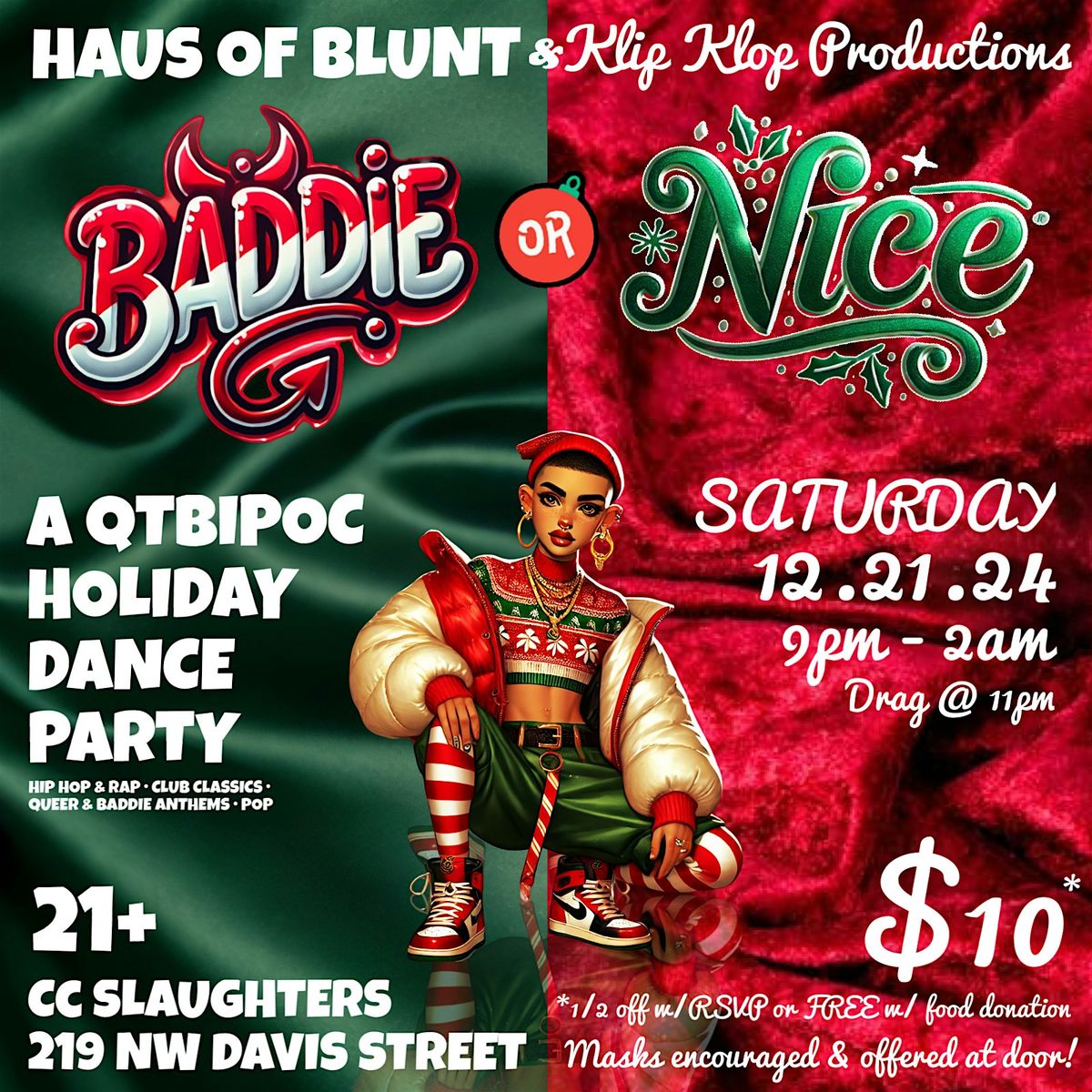 BADDIE OR NICE?! \/ A QTBIPOC HOLIDAY DANCE PARTY