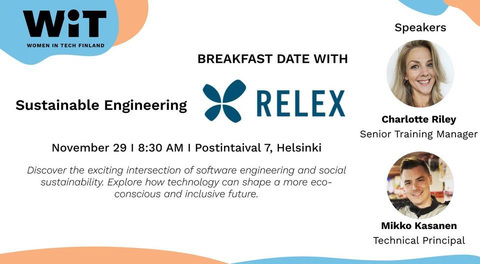 WiT Breakfast Date with RELEX Solutions: Sustainable Engineering