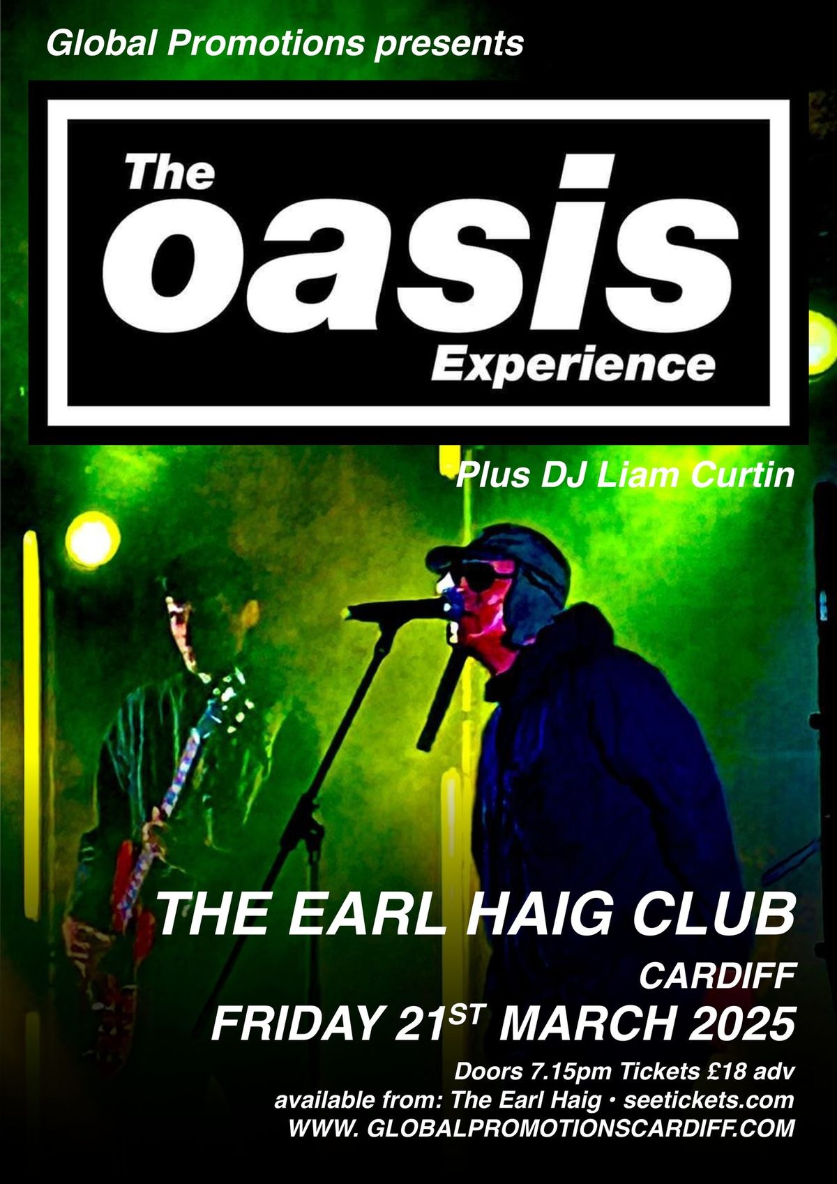 The OASIS EXPERIENCE  + DJ Liam Curtin