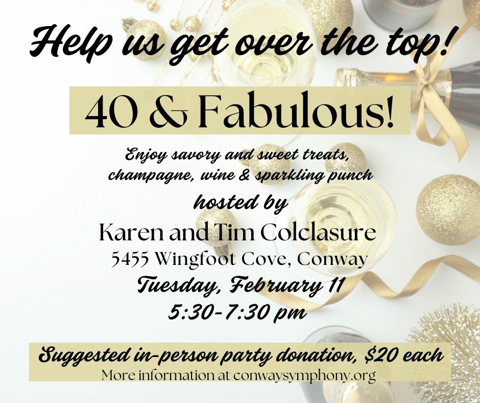 40 and Fabulous Topping Off Party