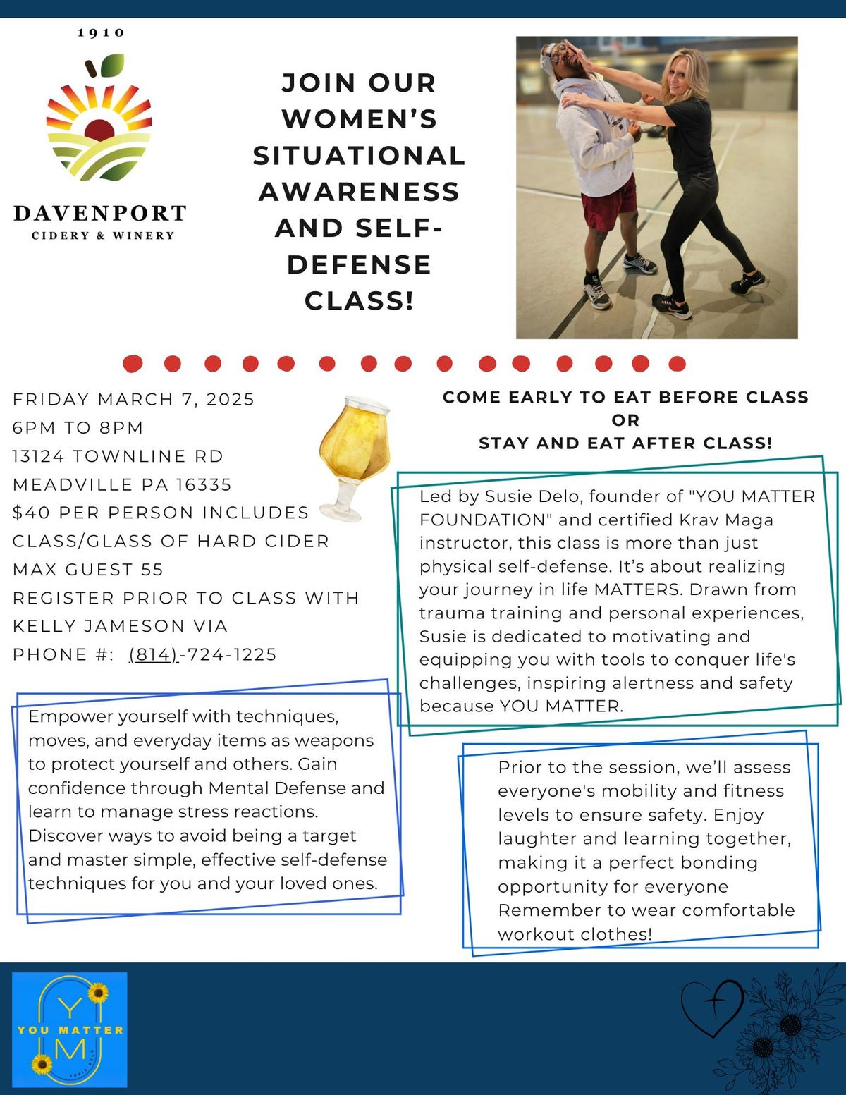 Self Defense Class & Cider