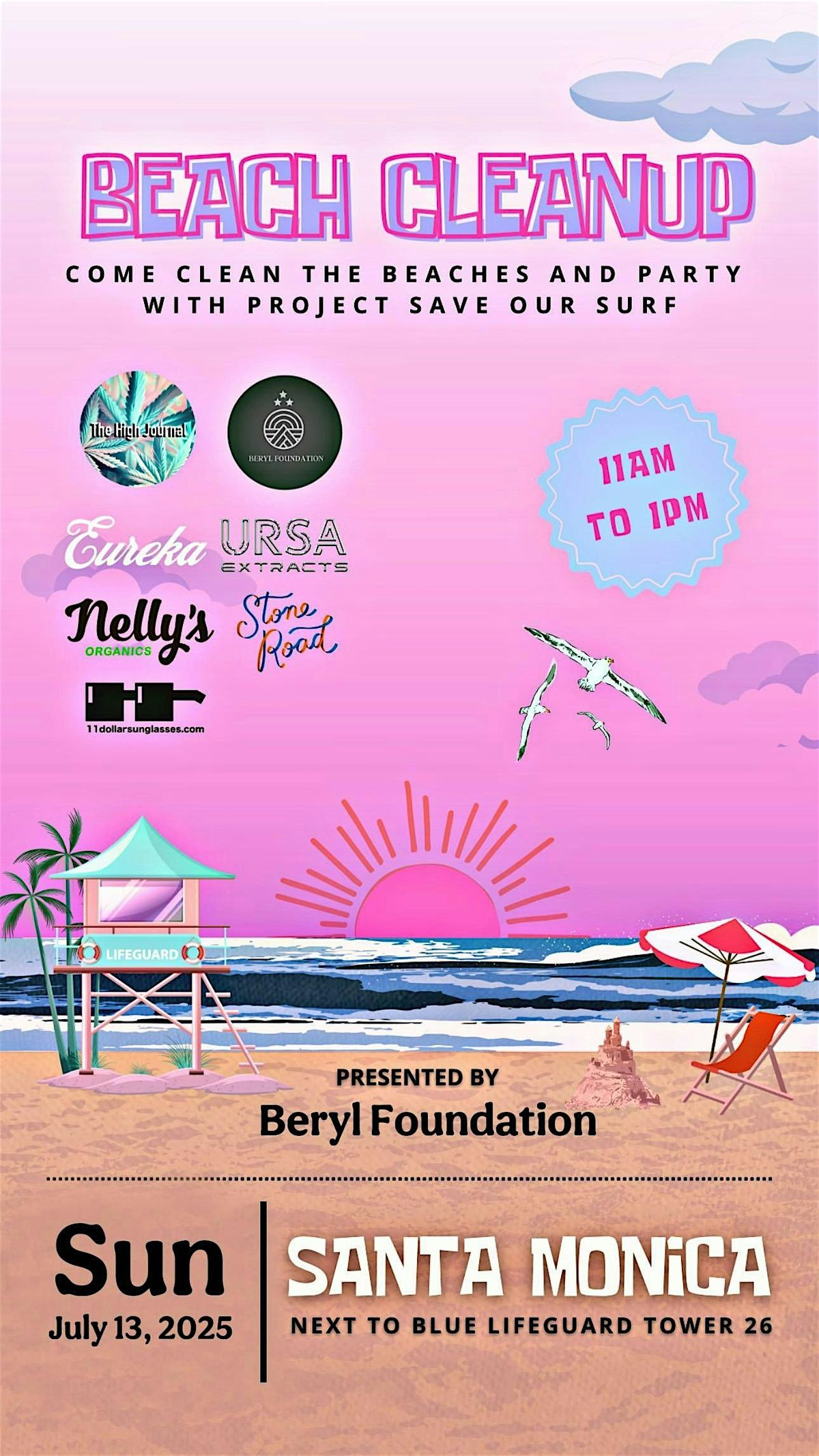 Project Save Our Surf Beach Clean Up
