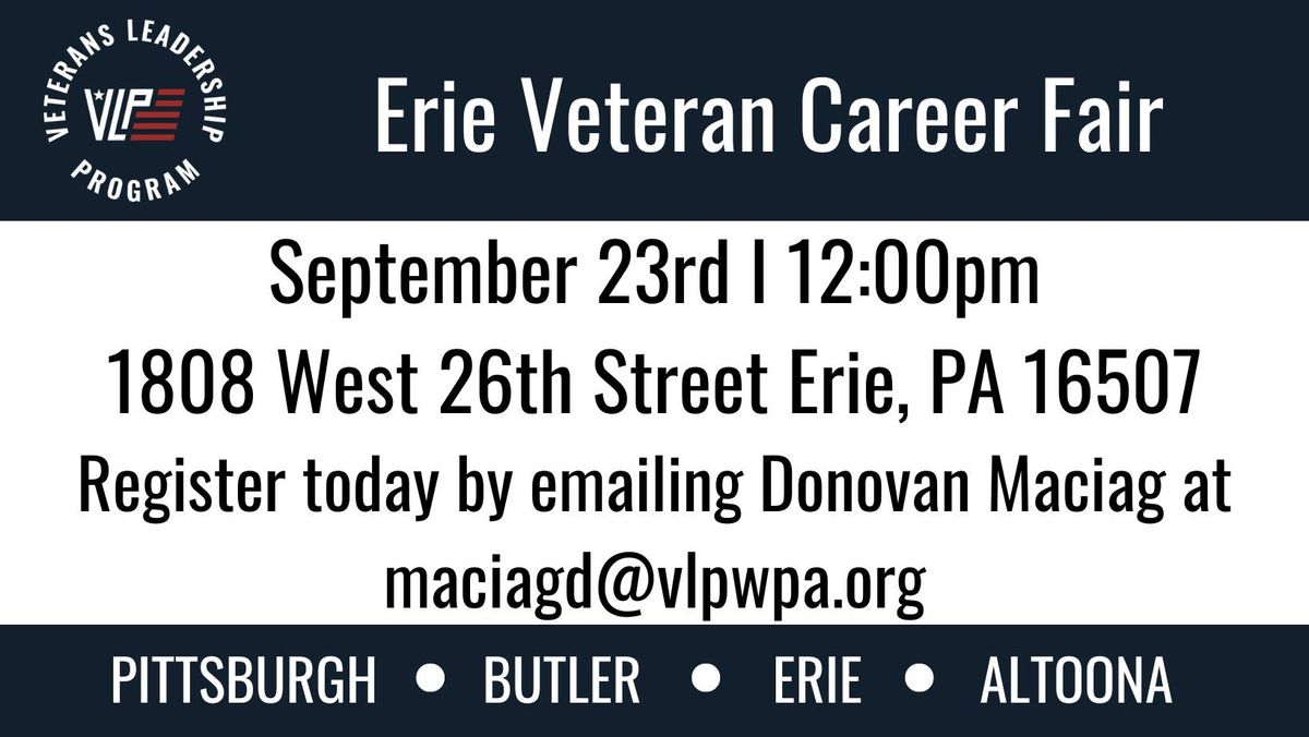 Erie Veteran Career Fair