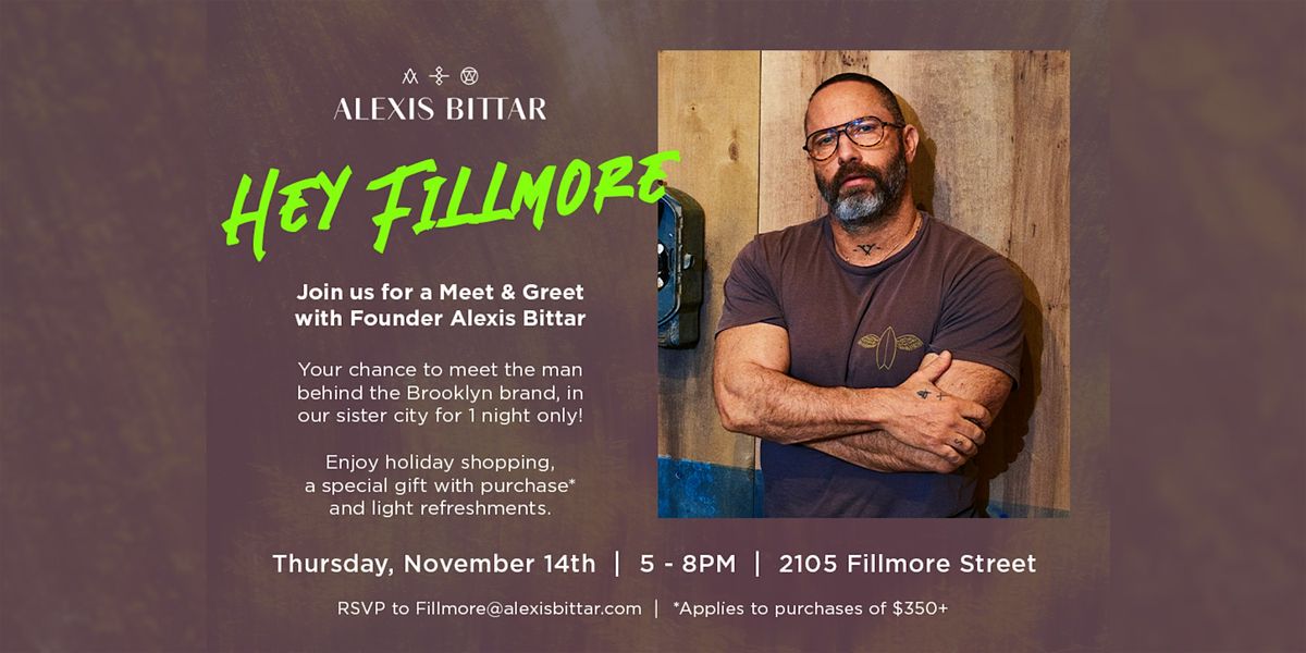 Meet and Greet with Designer Alexis Bittar