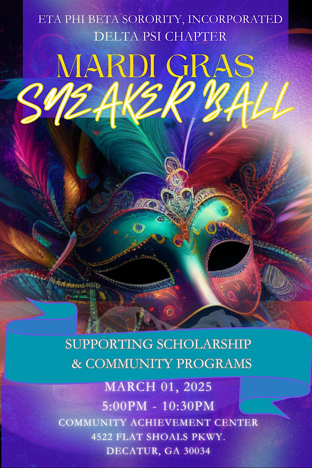 Mardi Gras Sneaker Ball- Supporting Scholarships and Community Programs