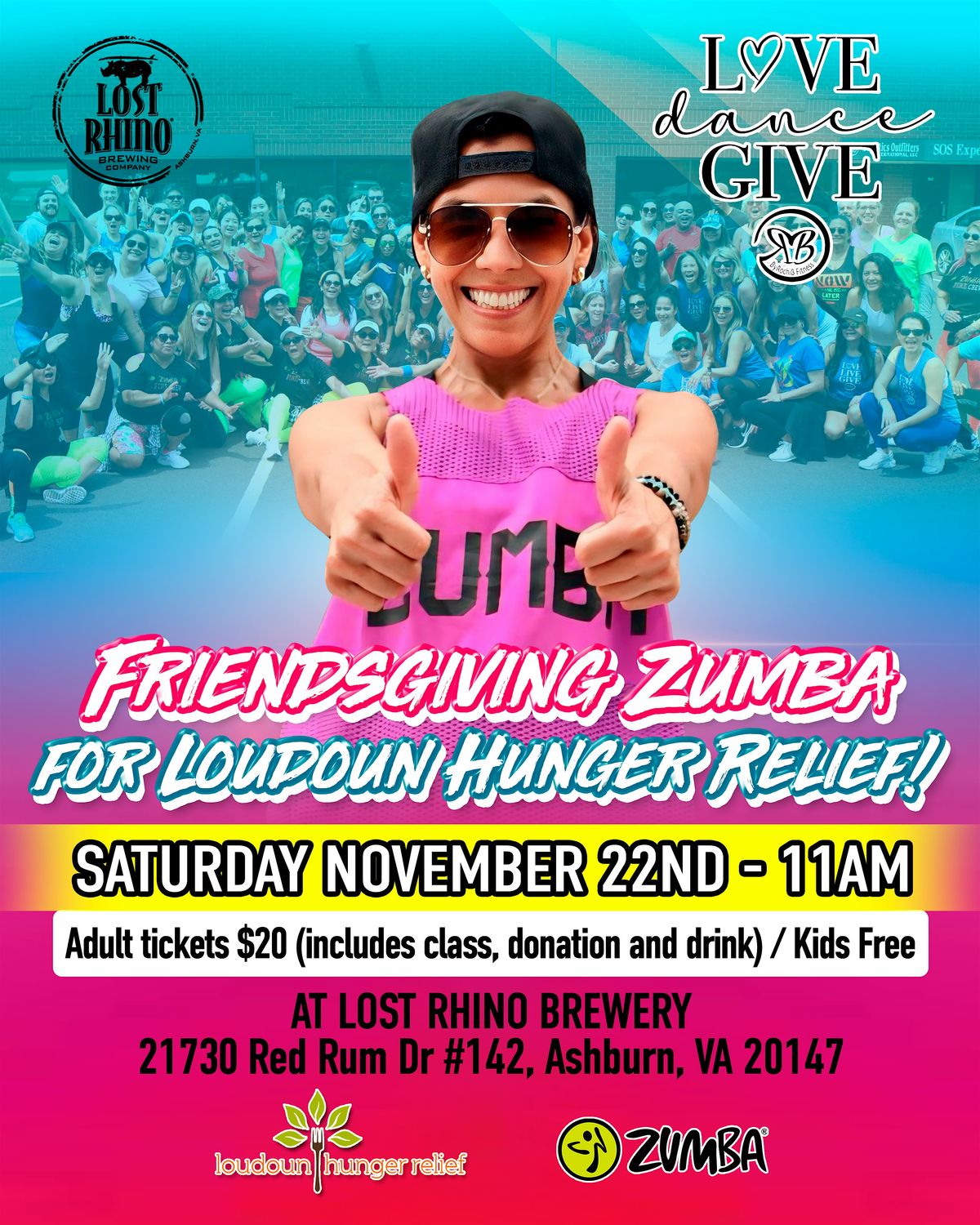 FRIENDSGIVING Zumba for Loudoun Hunger Relief!