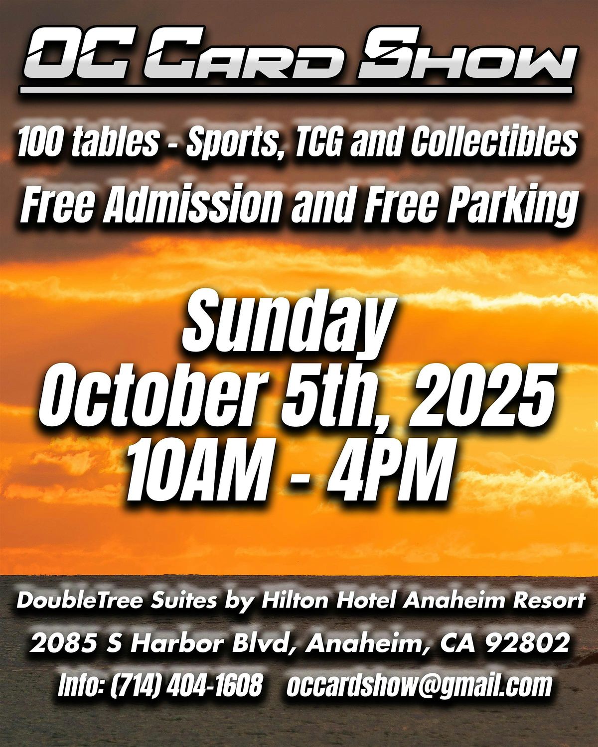 OC Card Show October 5th