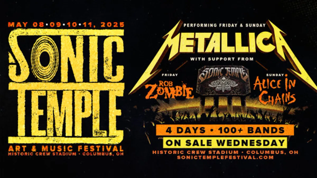 Sonic Temple Art + Music Festival (2-Day)(Friday + Saturday Pass) with Metallica, Linkin Park, Rob Zombie, and more!