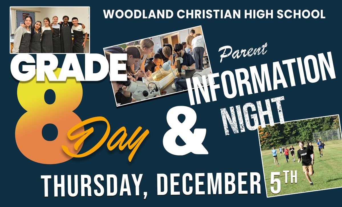 Grade 8 Day and Parent Information Night