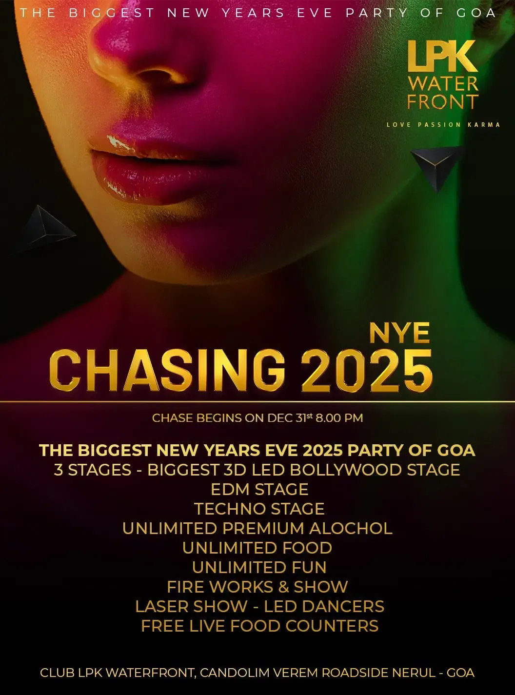 LPK New Years Eve Chasing 2025 Party, Music Goa