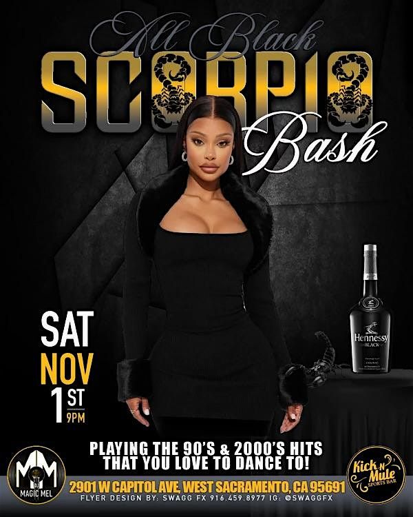 All Black Scorpio Bash at Kick N Mule!
