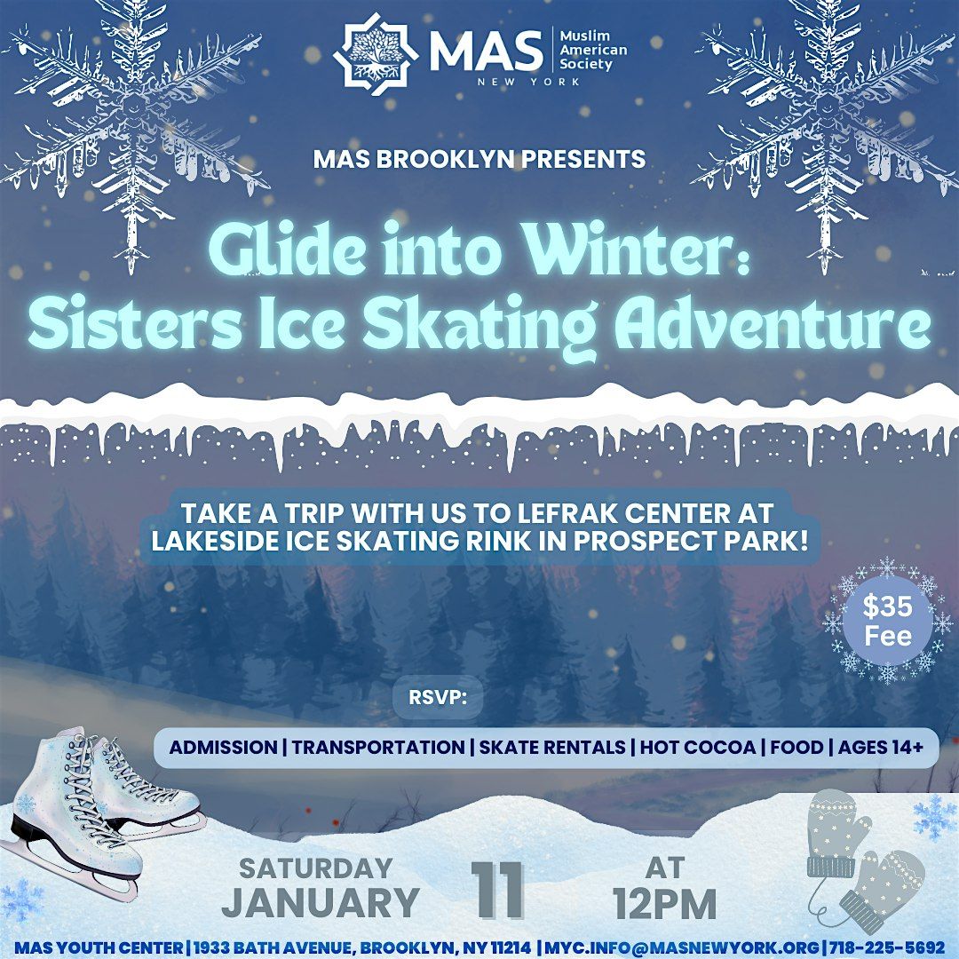 Glide into Winter: Sisters Ice Skating Adventure