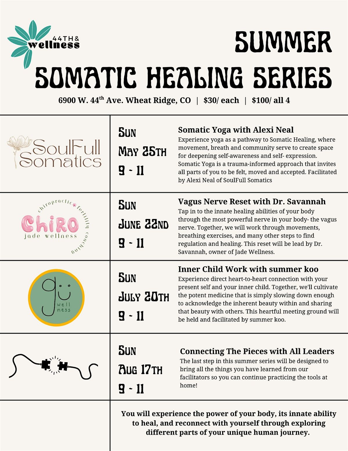 Summer Somatic Healing Series