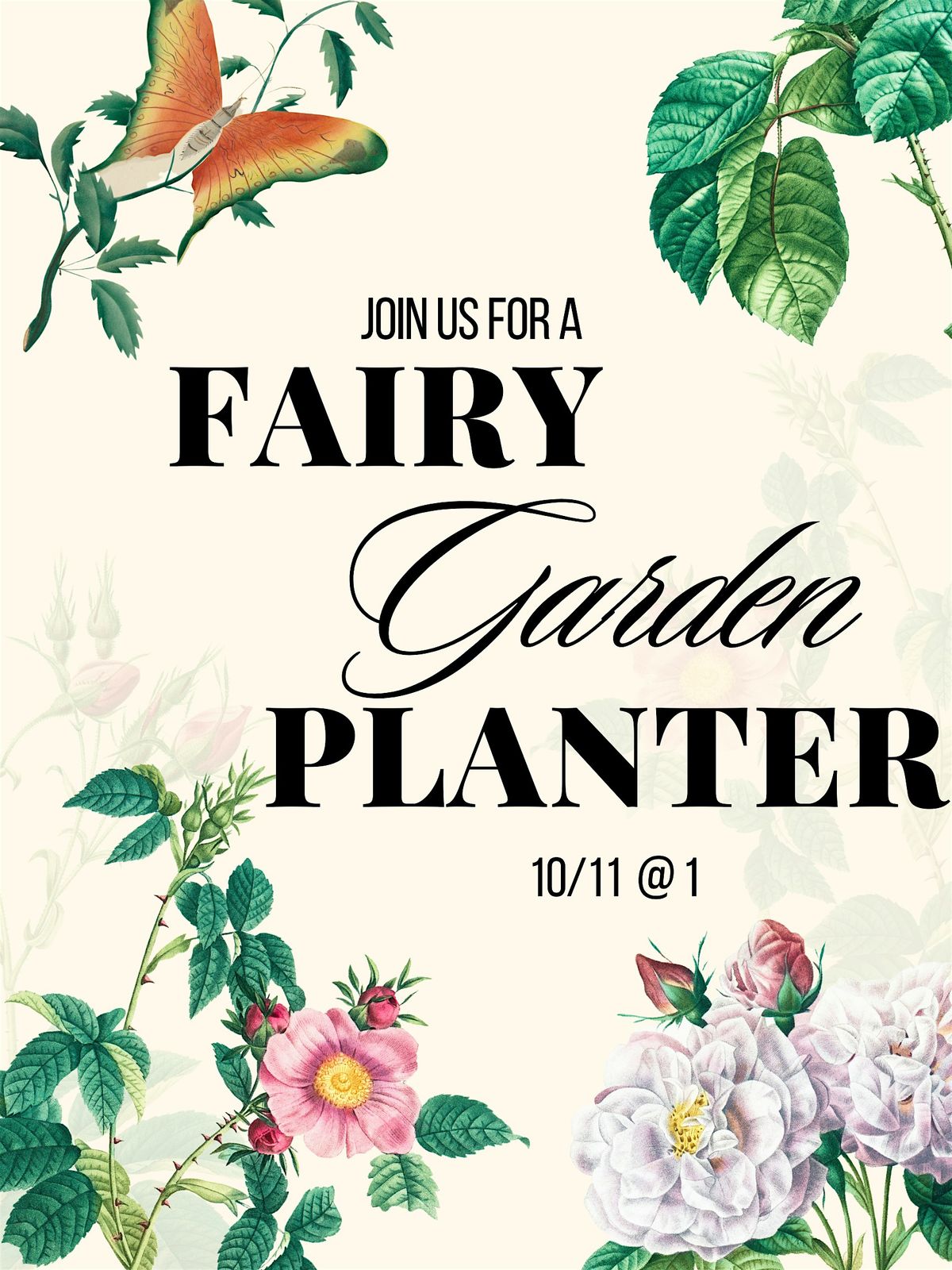 Fairy Garden Planter Class